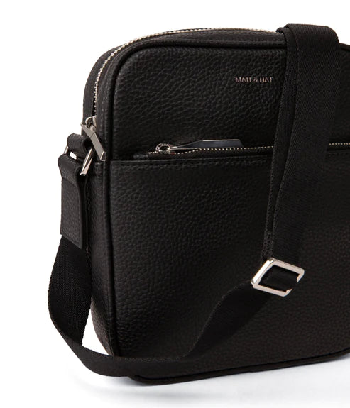 COENMINI Vegan Crossbody Bag, Black
