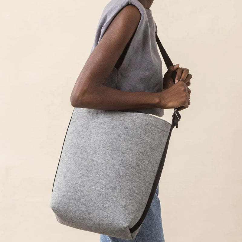 Graf Lantz, Campus Merino Wool Felt Tote in Granite