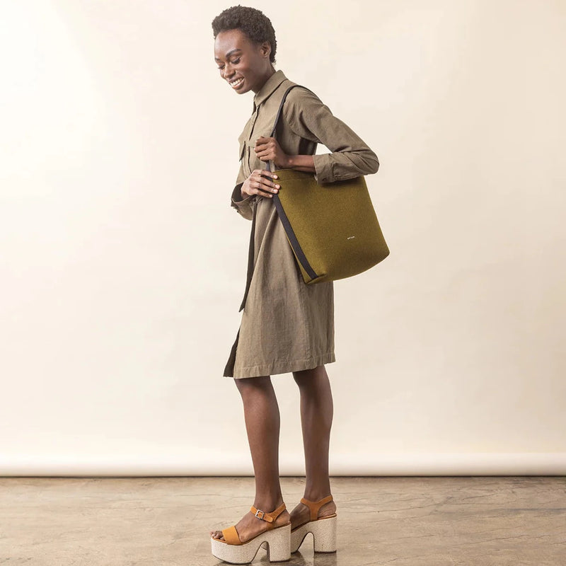 Graf Lantz, Campus Merino Wool Felt Tote in Olive