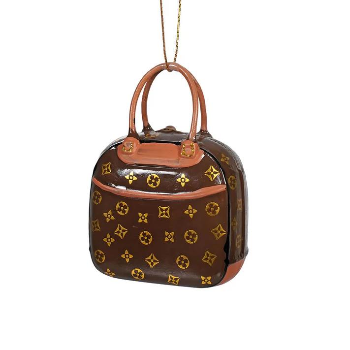 Luxury Handbag in Brown Ornament
