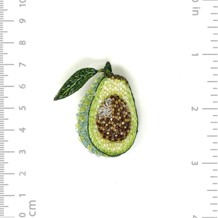 Gwen Avocado Brooch Pin