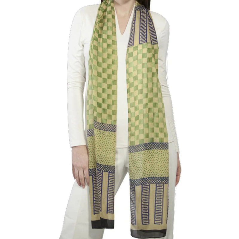 Midnight Blue Silk Scarf