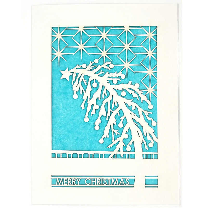Leaning Tree Greeting Card