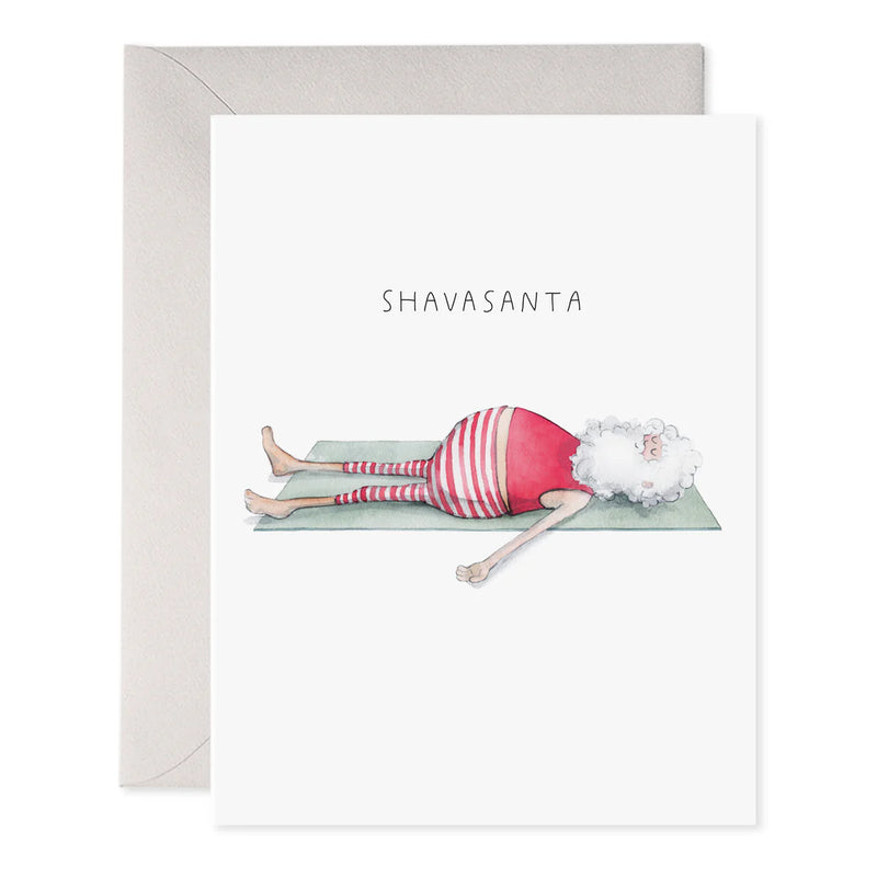 Yoga Santa Holiday Card