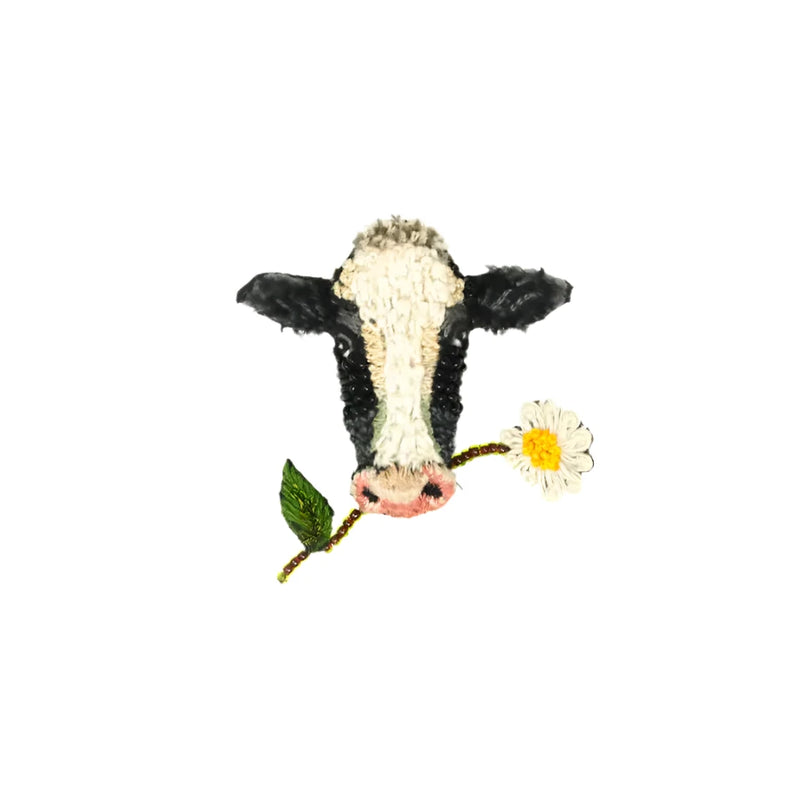 Happy Cow Brooch Pin