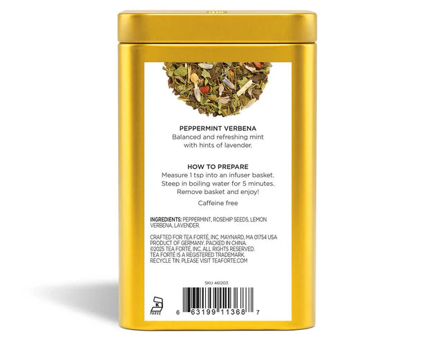 Peppermint Verbena Loose Leaf Tea Canister