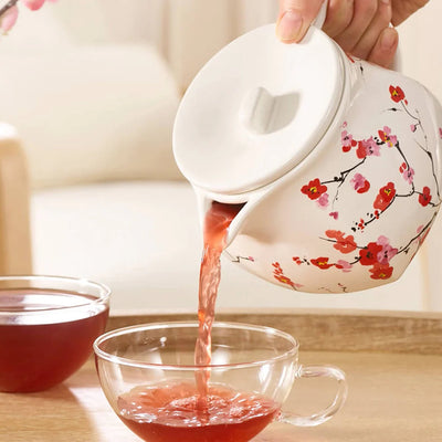 Steeping Fiore Teapot with Infuser, Sakura