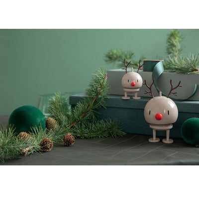 Hoptimist Medium Holiday Reindeer Bumble in Latte