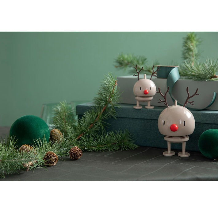 Hoptimist Medium Holiday Reindeer Bumble in Latte