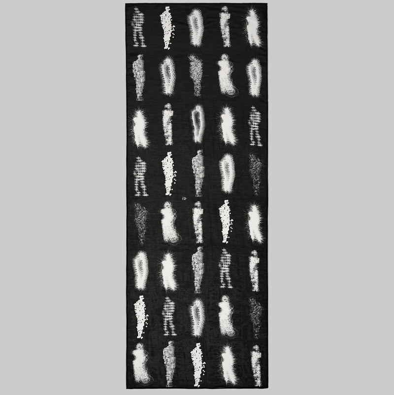 Humanoid Stars Cotton Silk Scarf