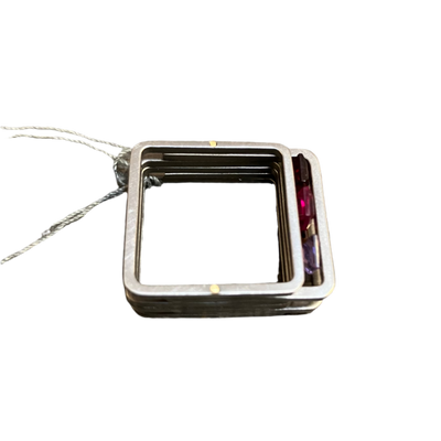 Angela Fung Double Slide Ring with 5 Stones