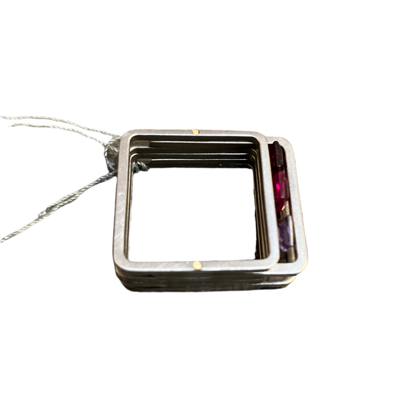 Angela Fung Double Slide Ring with 5 Stones