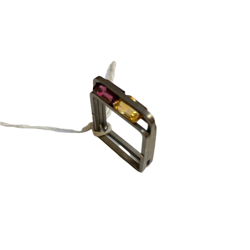 Angela Fung Slide Ring with 2 Stones