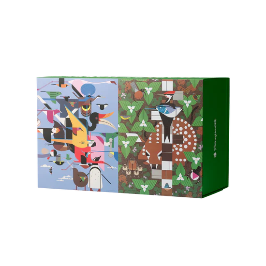 Charley Harper 120-Piece Double-Sided Jigsaw Puzzle Set