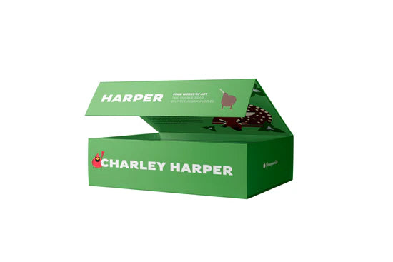 Charley Harper 120-Piece Double-Sided Jigsaw Puzzle Set
