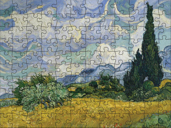 Van Gogh 120-Piece Double-Sided Jigsaw Puzzle Set