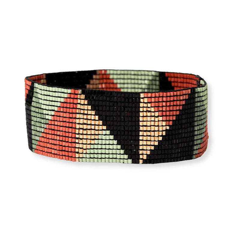 Shifting Triangles Beaded Stretch Bracelet Highlands