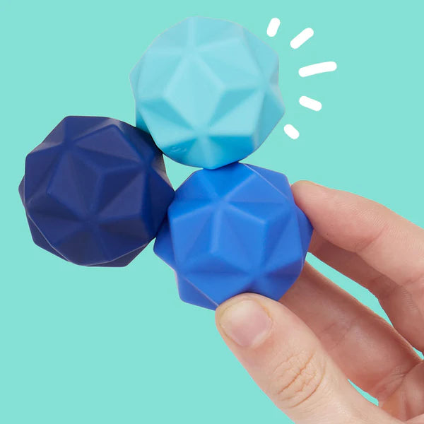 Odds Silicone Fidget Magnets, Blue Peaks