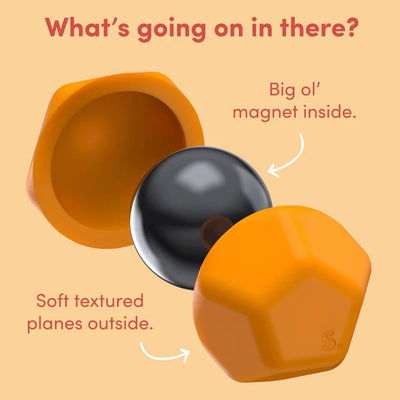 Odds Silicone Fidget Magnets, Orange Planes