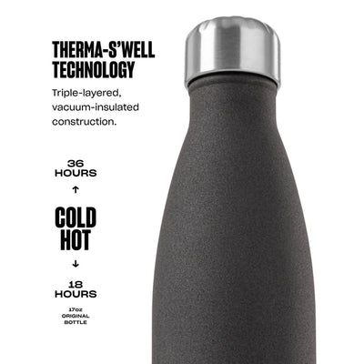 Stainless Steel Water Bottle, Teakwood