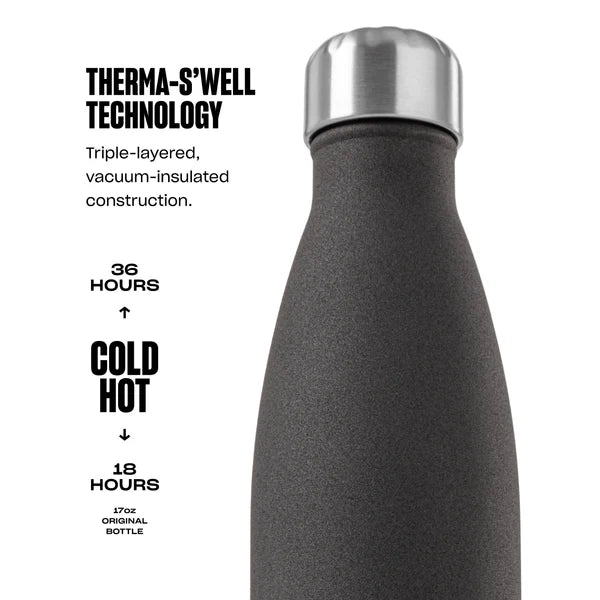 Stainless Steel Water Bottle, Teakwood