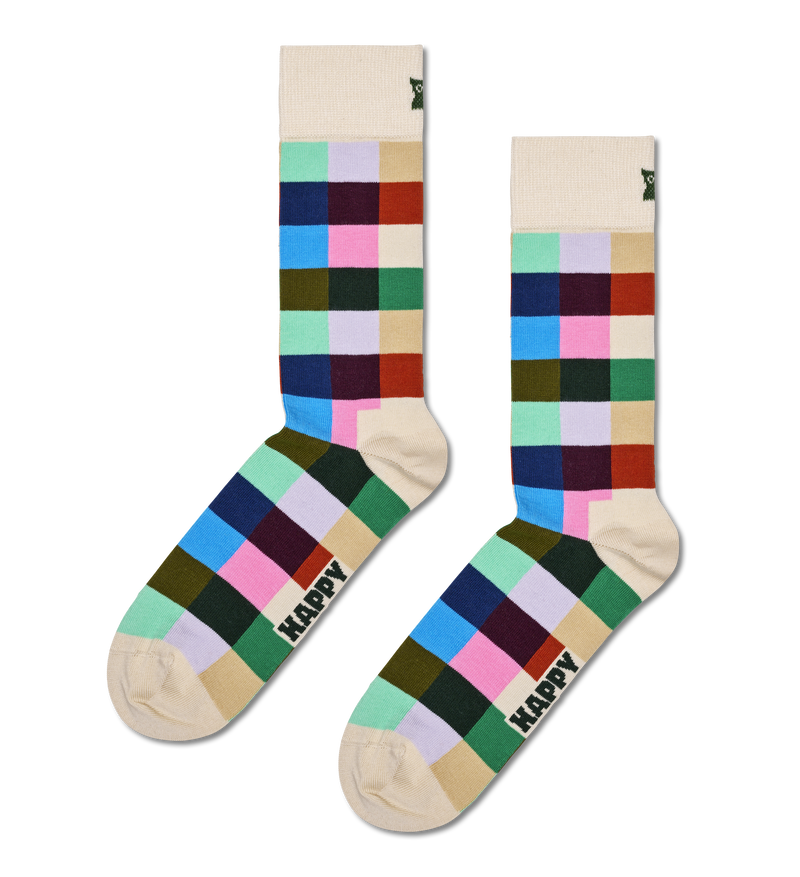 Rainbow Check Socks