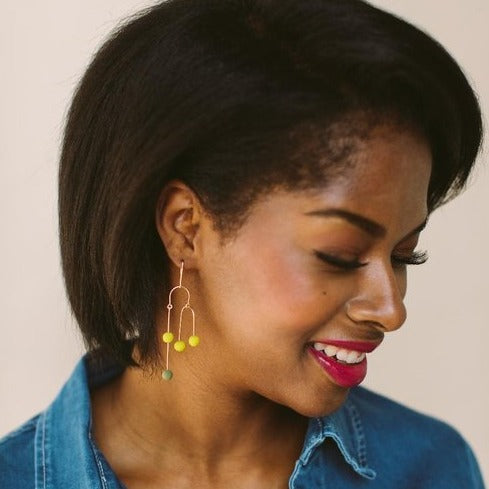 Mod Mobile Earrings in Multi Colors
