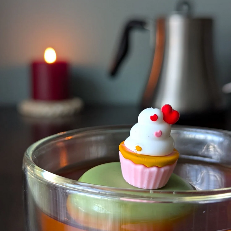 Pink Cupcake Floating Tea Infuser