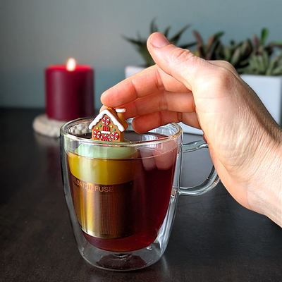 Gingerbread House  Floating Tea Infuser