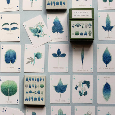 Shapes of Leaves Playing Cards