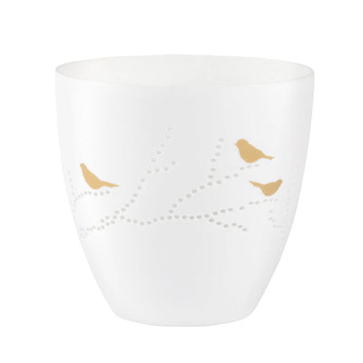 Poetry Tealight Holder with Bird Design