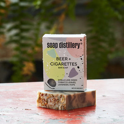Beer + Cigarettes Soap Bar by Soap Distillery