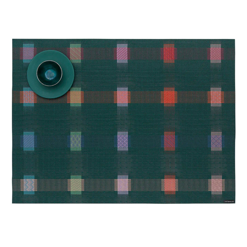 Sampler Squares Rectangle Placemat, Fir