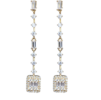 Crystal Dangly Earrings