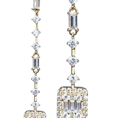 Crystal Dangly Earrings