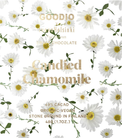 Candied Chamomile Chocolate Bar by Goodio