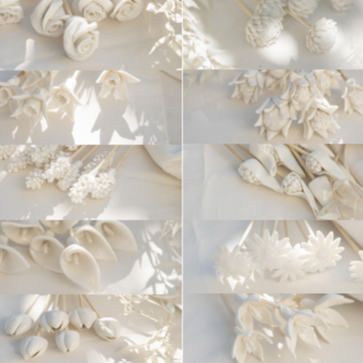 Individual Porcelain Flowers