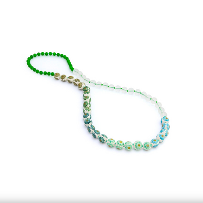 Mini Spheres and Crystals Necklace