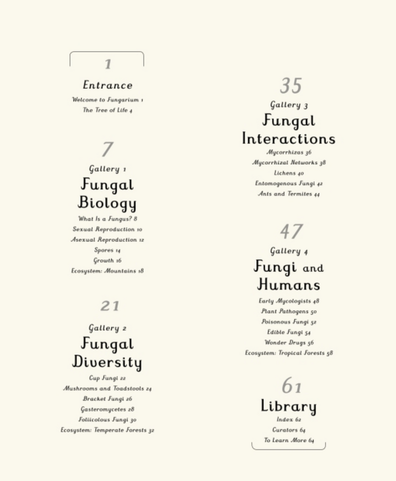 Fungarium, A Welcome to the Museum Book
