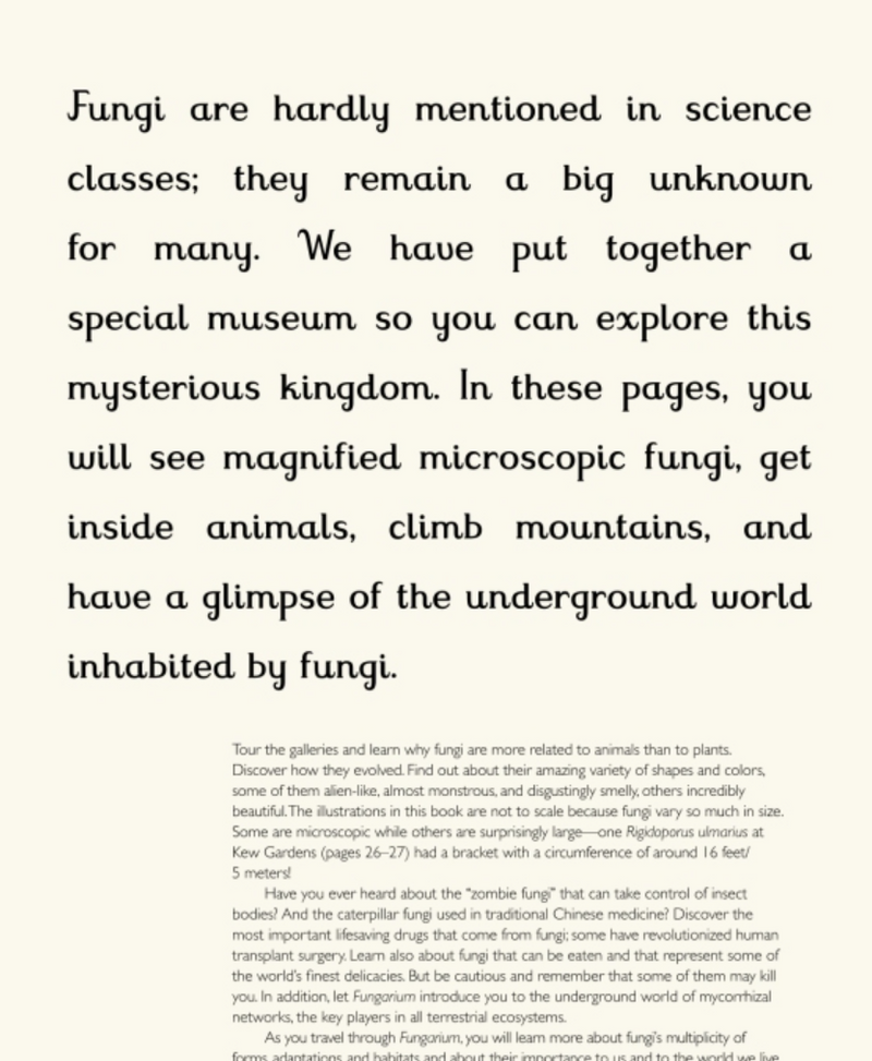 Fungarium, A Welcome to the Museum Book