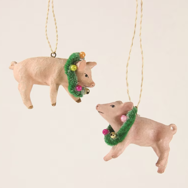 Holiday Piglet Ornament