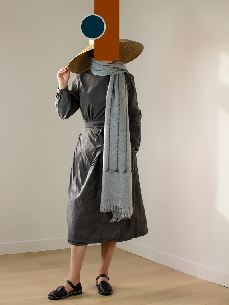Seedling Cashmere Scarf - Pewter