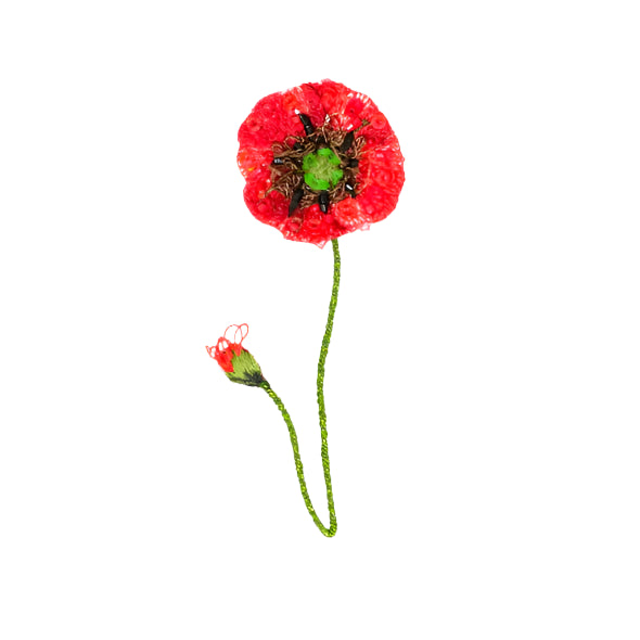 Shirley Poppy Brooch Pin