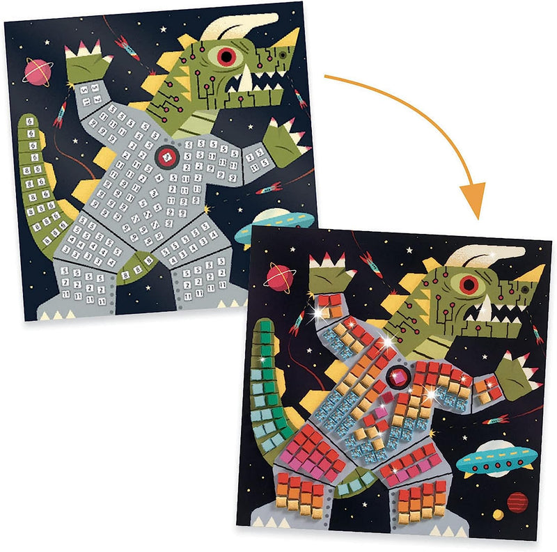 Space Battle Sticker Mosaic Kit