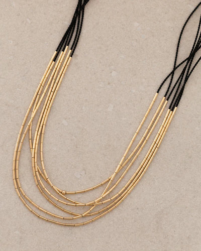 Aries Necklace in Black
