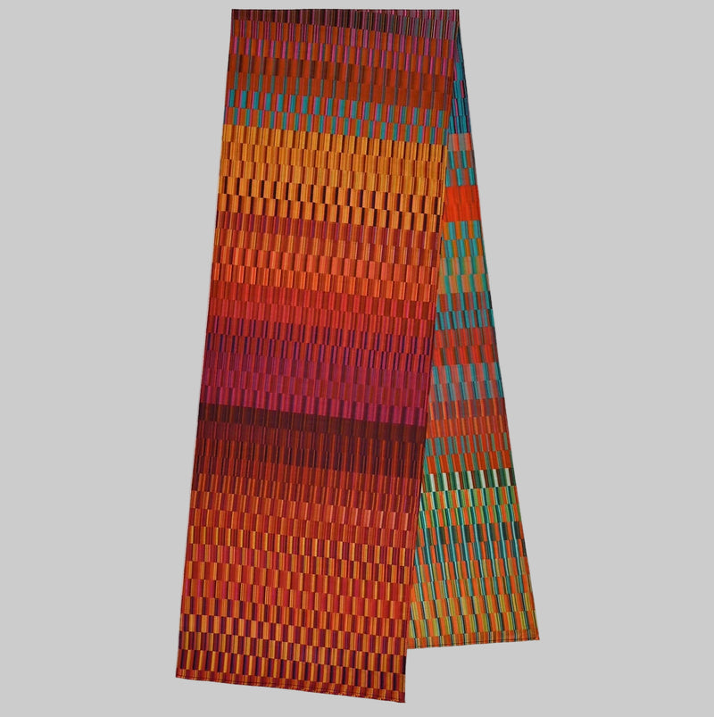 Sunset Tide Cotton Silk Scarf