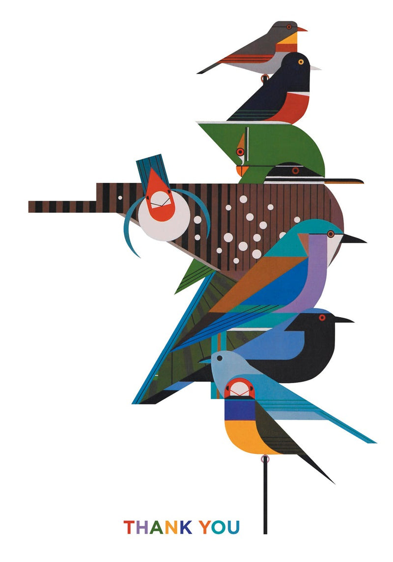 Charley Harper: Rainforest Birds Thank You Cards