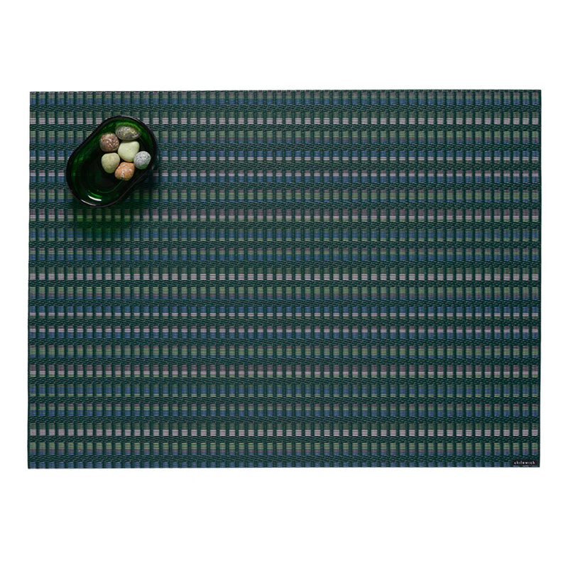 Tambour Rectangle Placemat, Ivy