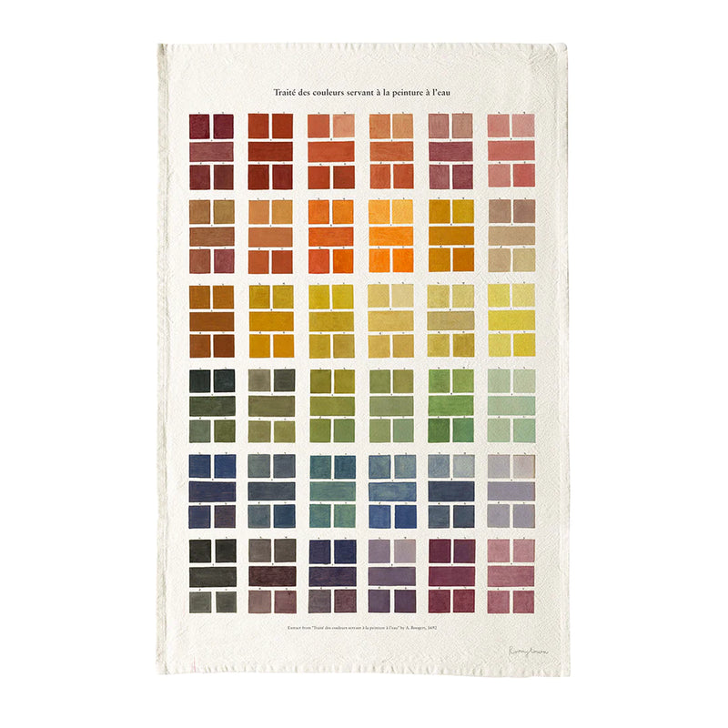 Watercolor Swatches Cotton Tea Towel
