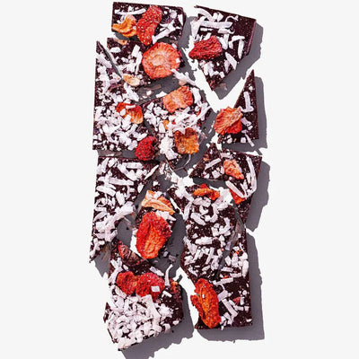 Lava Flow Vegan Dark Strawberry Coconut Bar - Vegan